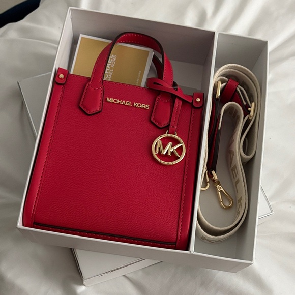 Michael Kors Red Mini Bag - Picture 1 of 3